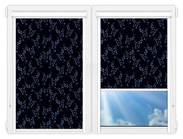 Кассетные рулонные шторы UNI Амальфи голубой цена. Купить в «Мастерская Жалюзи»